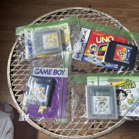 Nintendo Gameboy Cartridge Game Watch Gallery 2Catz Uno Power Puff With Manual